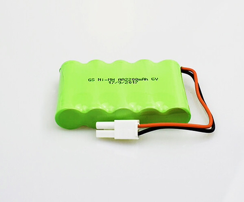 Hohe Temperatur der NiMH-Fluchtweg-Zeichen-Batterie-AA 2200mAh 6V