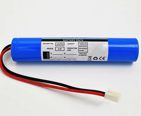 Ausgangs-Licht-Batterie-Satz 3000mAh 6.4V des Notfalllifepo4 für HEV