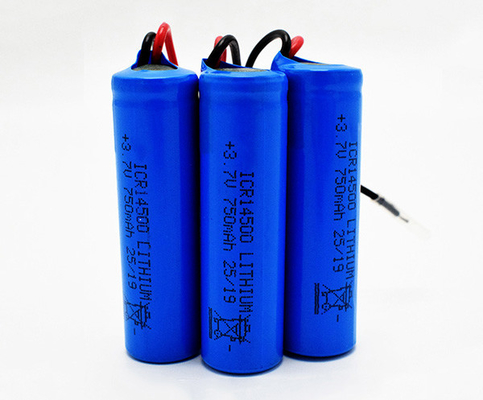 Lithium-Batterie 750mAh 3.7V ICR14500 geruchlos mit PVC-Jacke