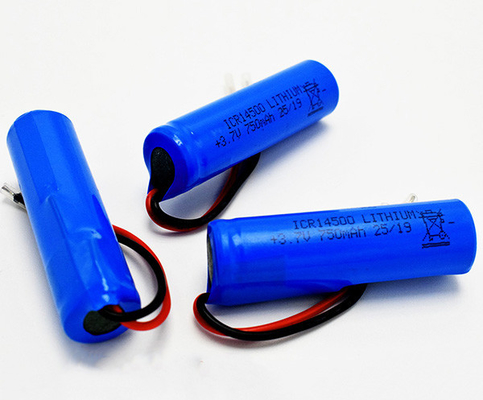 Lithium-Batterie 750mAh 3.7V ICR14500 geruchlos mit PVC-Jacke