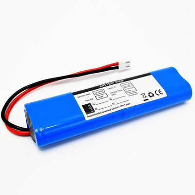 Batterie 6.4V der Notbeleuchtungs-Batterie-LiFePO4 3000mah blaues PVC