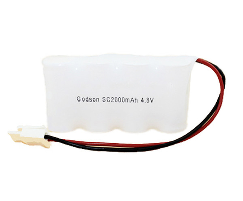Nebeneinander verpacken Fluchtweg-Licht-Batterien 4,8 V SC2000mAh NiCd 36g