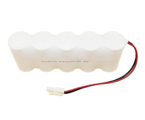 6,0 v-Nickel-Cadmiumakku D4000mAh 6 Volt-Ausgangs-Licht-Batterie