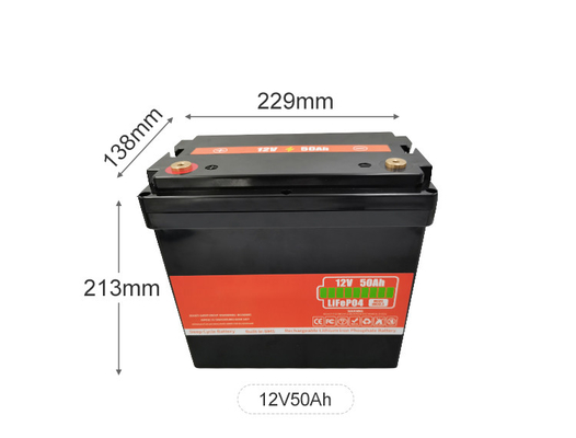OEM-Lithiumbatterie 12v 50Ah Solarbatteriepack mit tiefem Zyklus